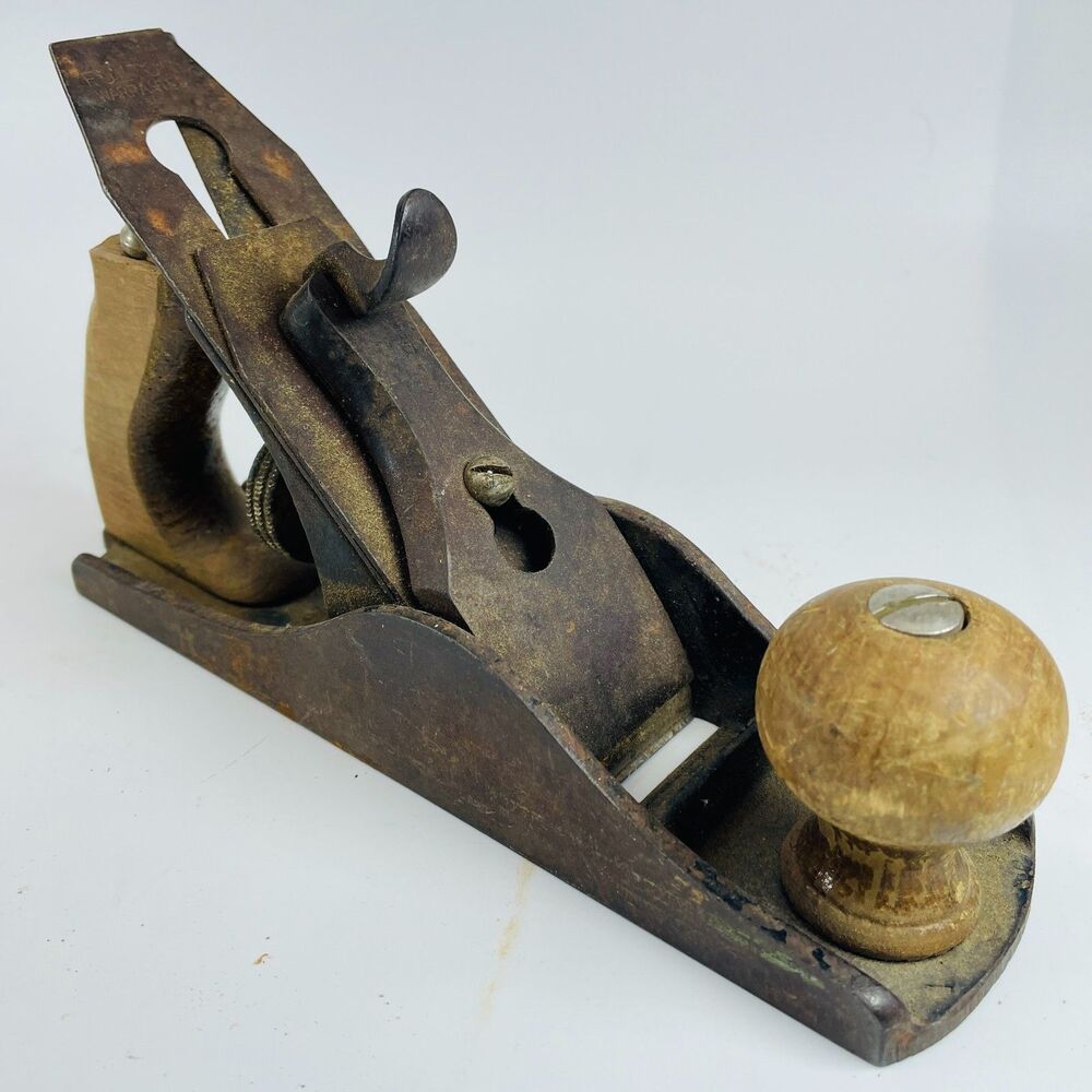Vintage Fulton 9.5" Woodworking Hand Plane Made in USA Smoothing Bench  Tool